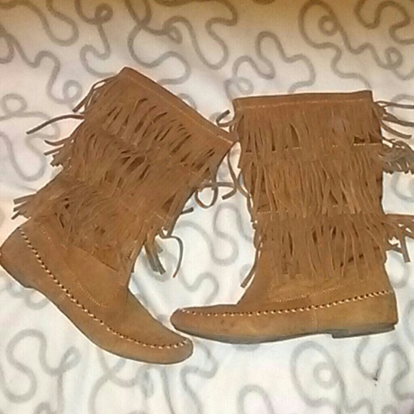 LC Lauren Conrad Shoes - Lauren Conrad | Fringe Boots